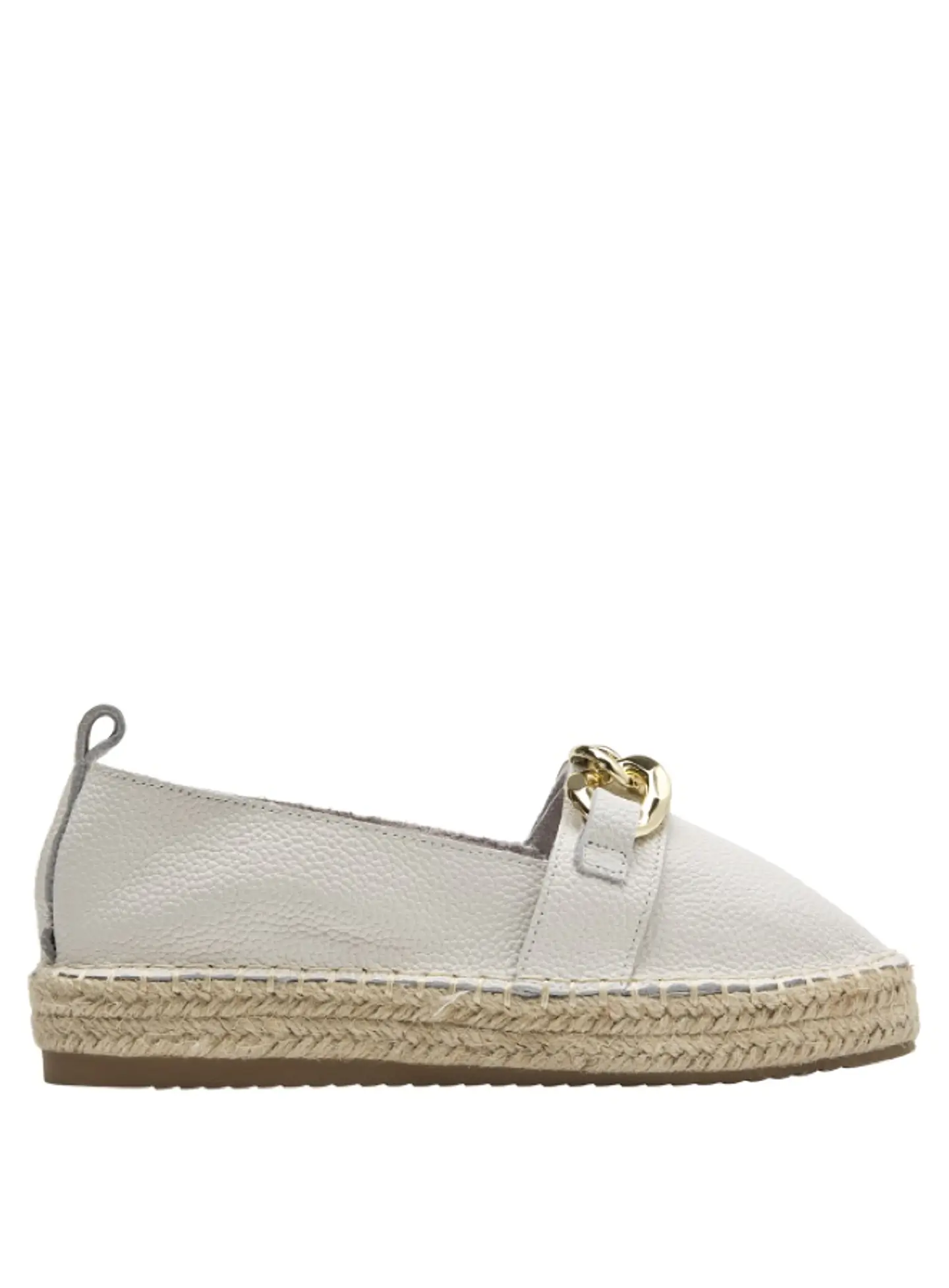 Alpargata Cuero Mujer Beige 2