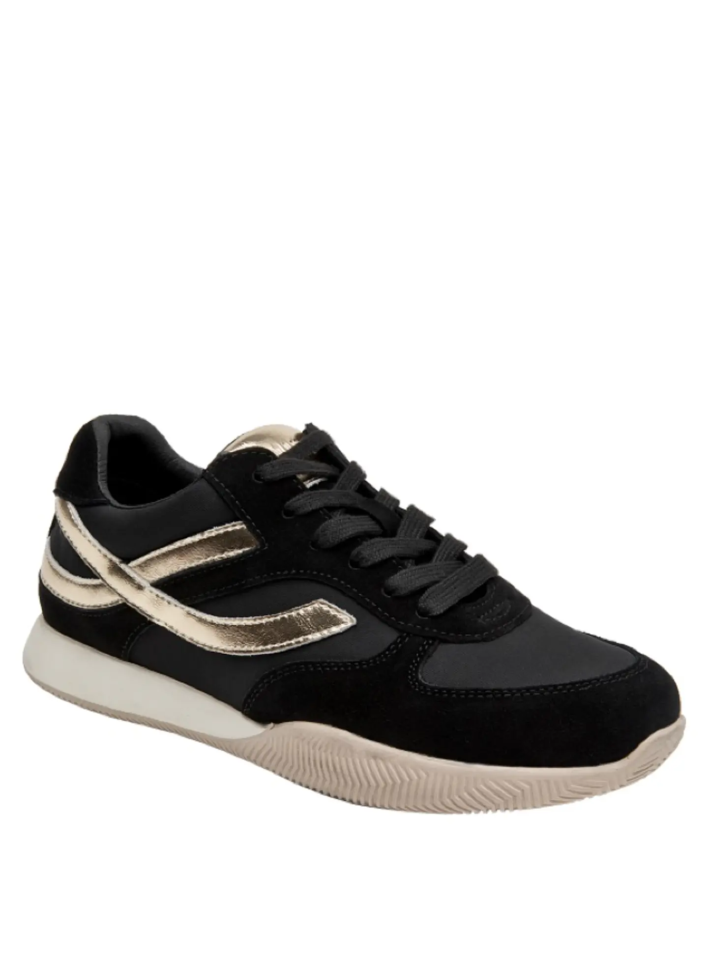 Zapatilla Cuero Mujer Negro 1