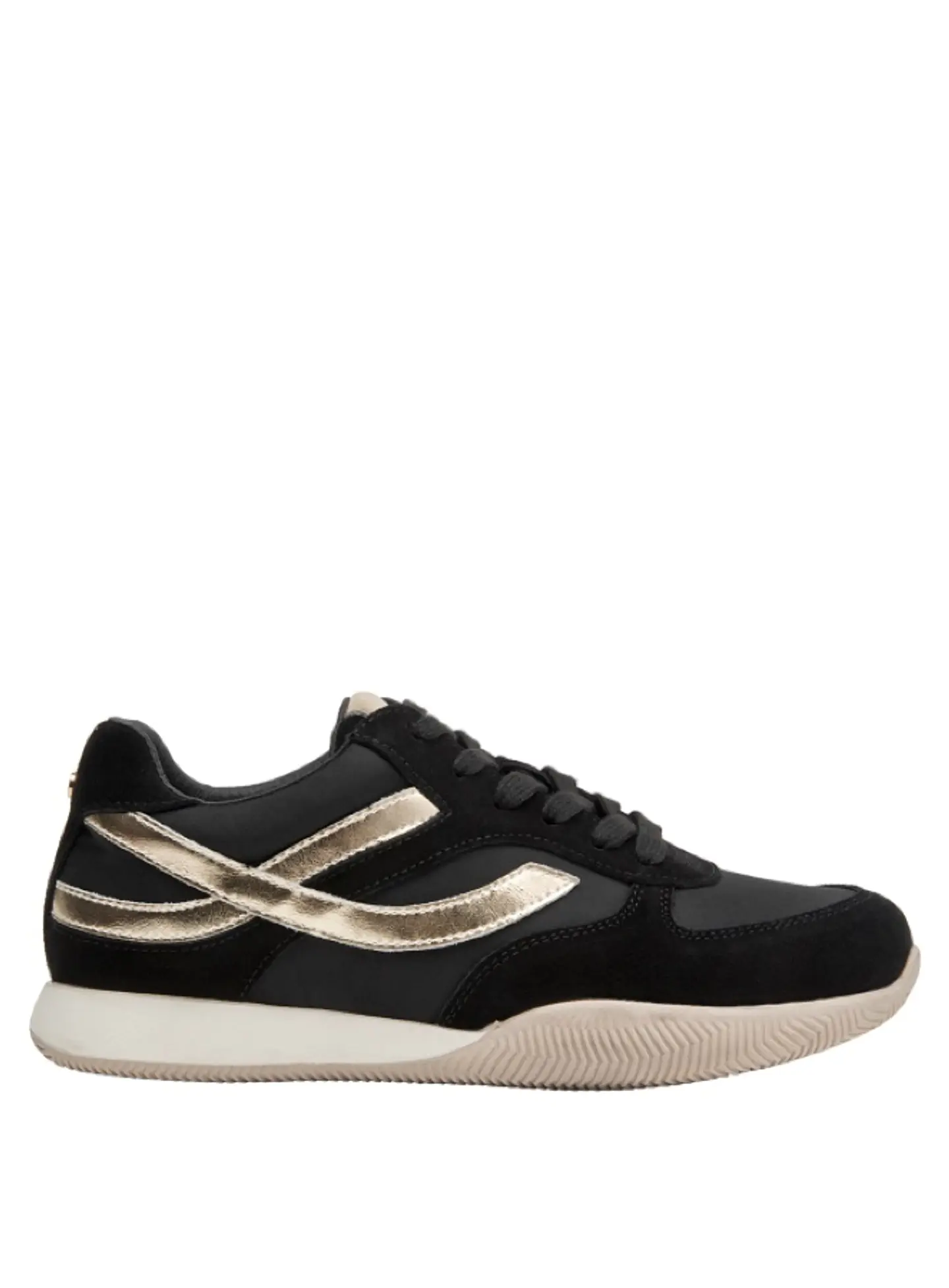 Zapatilla Cuero Mujer Negro 2