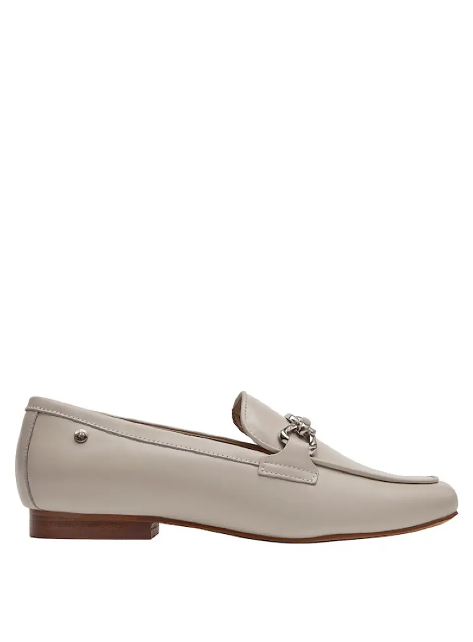 Mocasín Cuero Mujer Beige 2