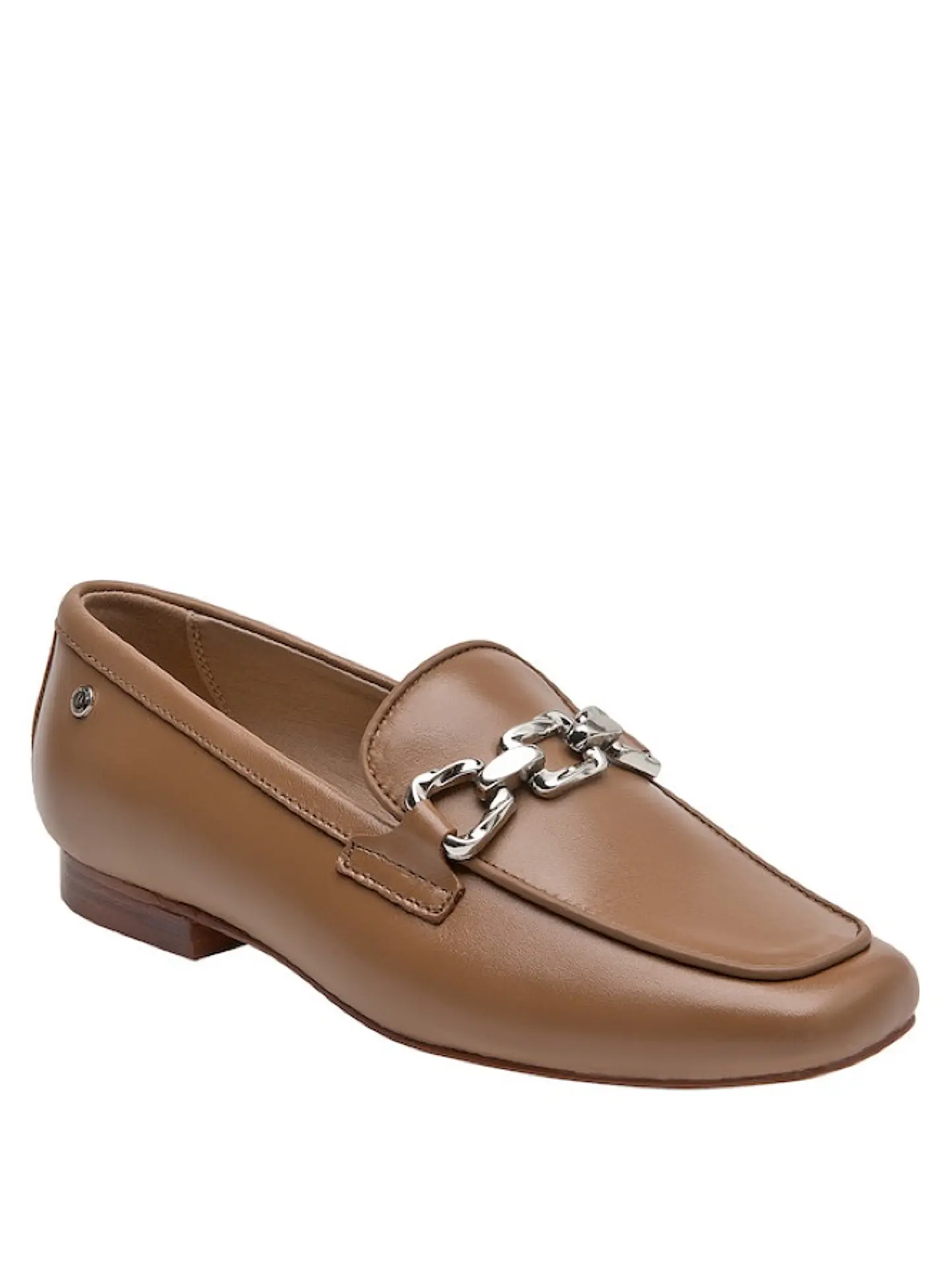 Mocasín Cuero Mujer Taupe 1