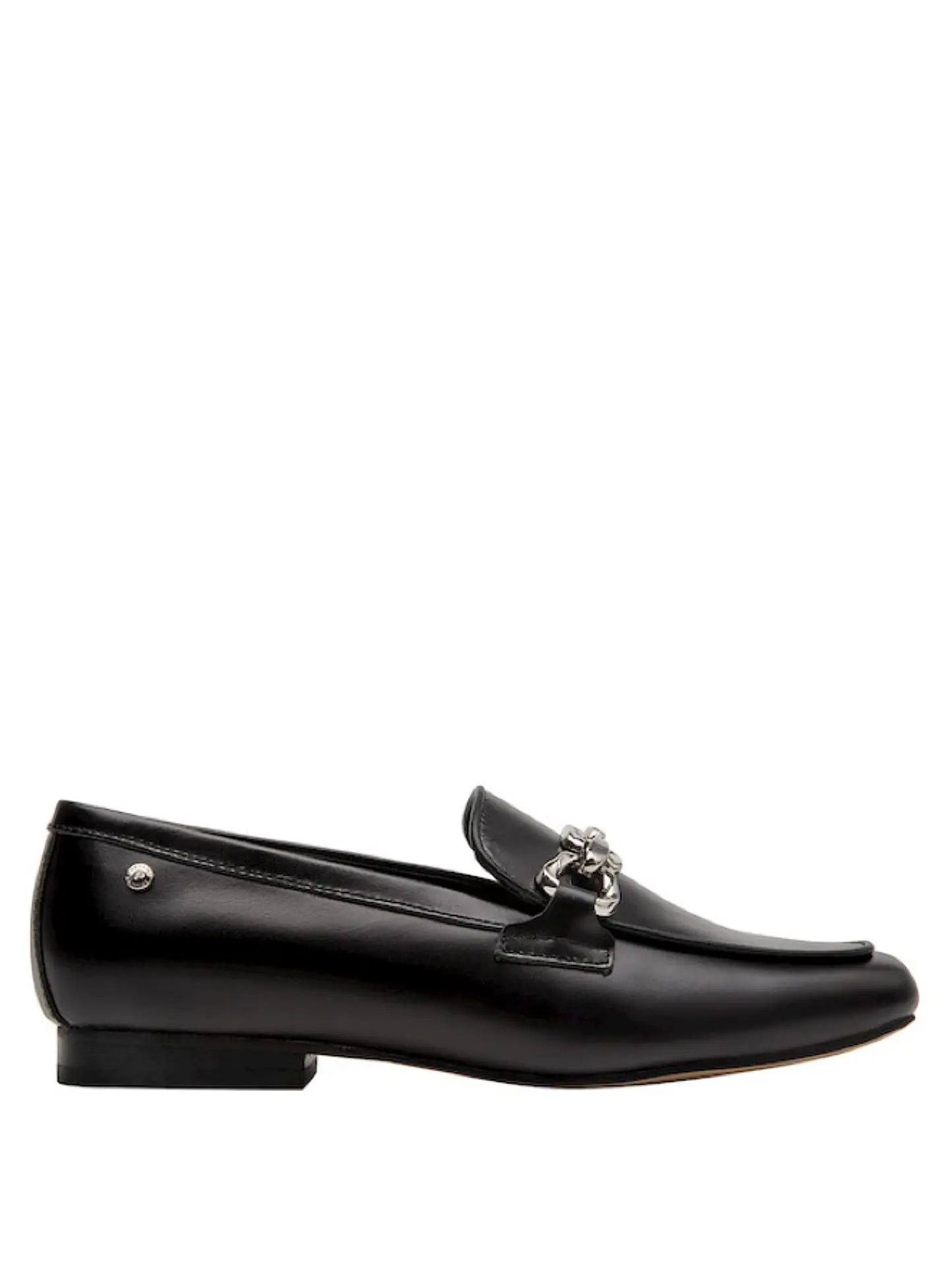 Mocasín Cuero Mujer Negro 2
