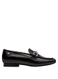 Mocasín Cuero Mujer Negro - Miniatura 2
