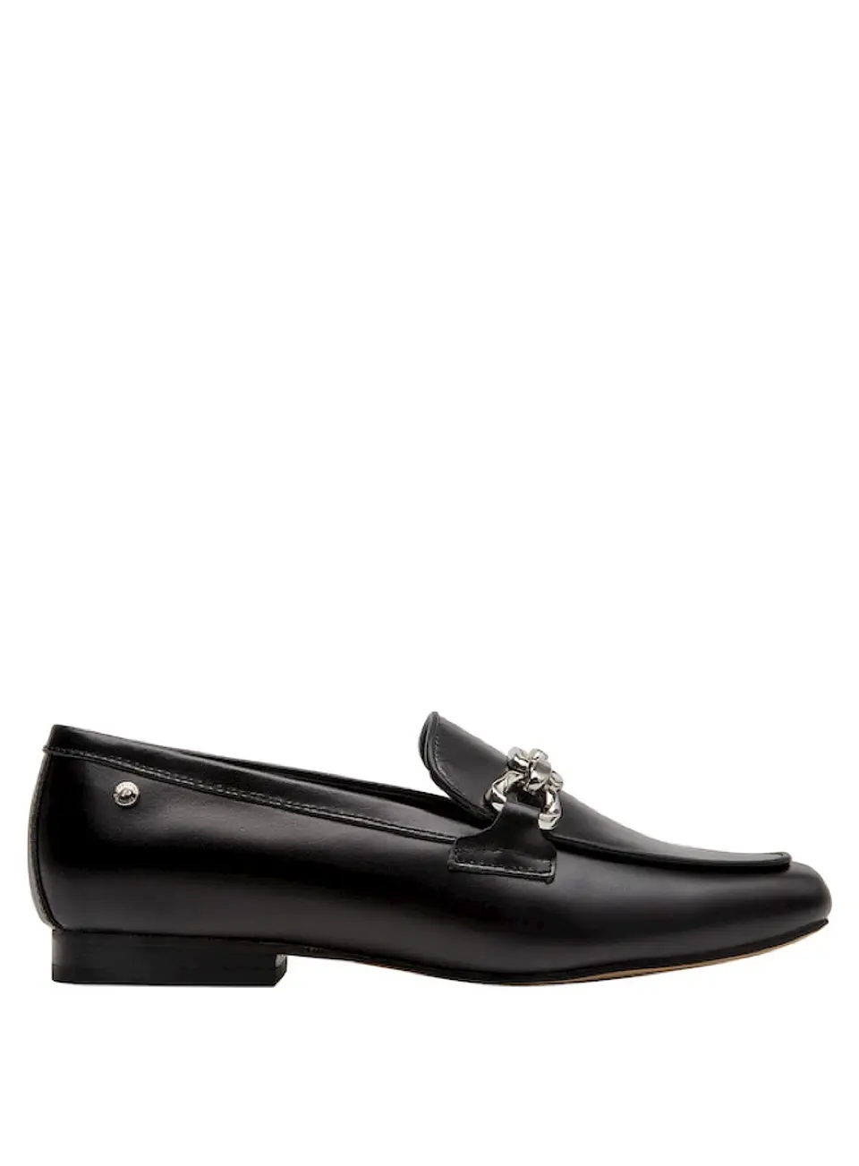 Mocasín Cuero Mujer Negro 2