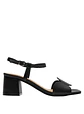 Sandalia Cuero Mujer Negro - Miniatura 2