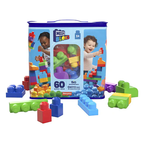 Mega Bloks Construccion Bolsa Clasica 60 bloques