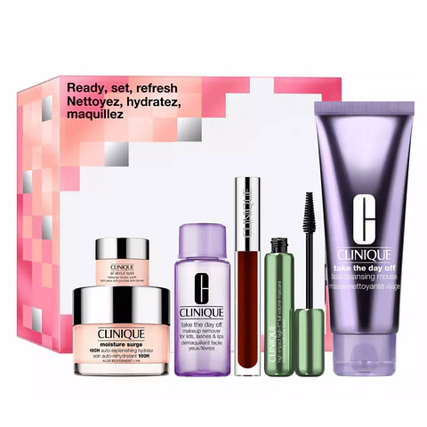 Set Clinique Desmaquillante + Crema + Gloss Honey + Mascara