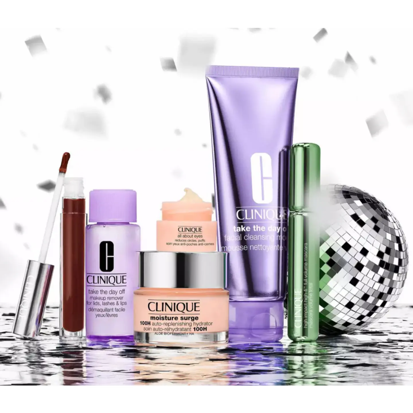 Set Clinique Desmaquillante + Crema + Gloss Honey + Mascara 2