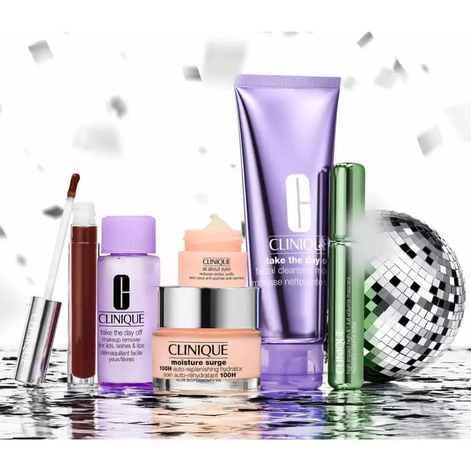 Set Clinique Desmaquillante + Crema + Gloss Honey + Mascara 2