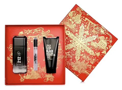 Set 212 Vip Black Edp 100 Ml + Mini 10 Carolina Herrera Hombre