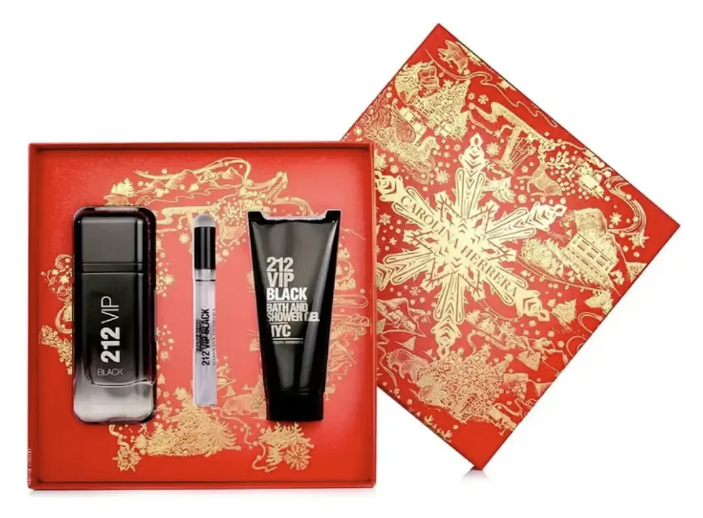 Set 212 Vip Black Edp 100 Ml + Mini 10 Carolina Herrera Hombre 1