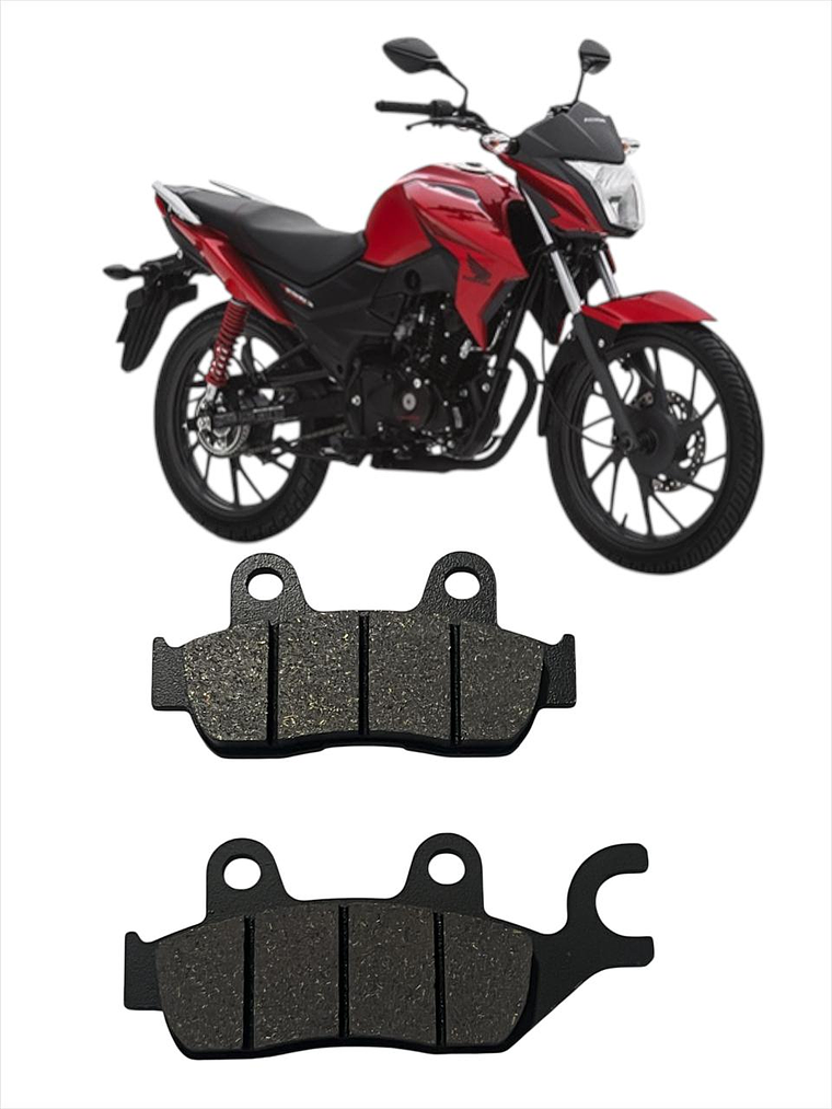 Pastillas Frenos Delantero Honda Shadow - Cb190 - Cb1  4