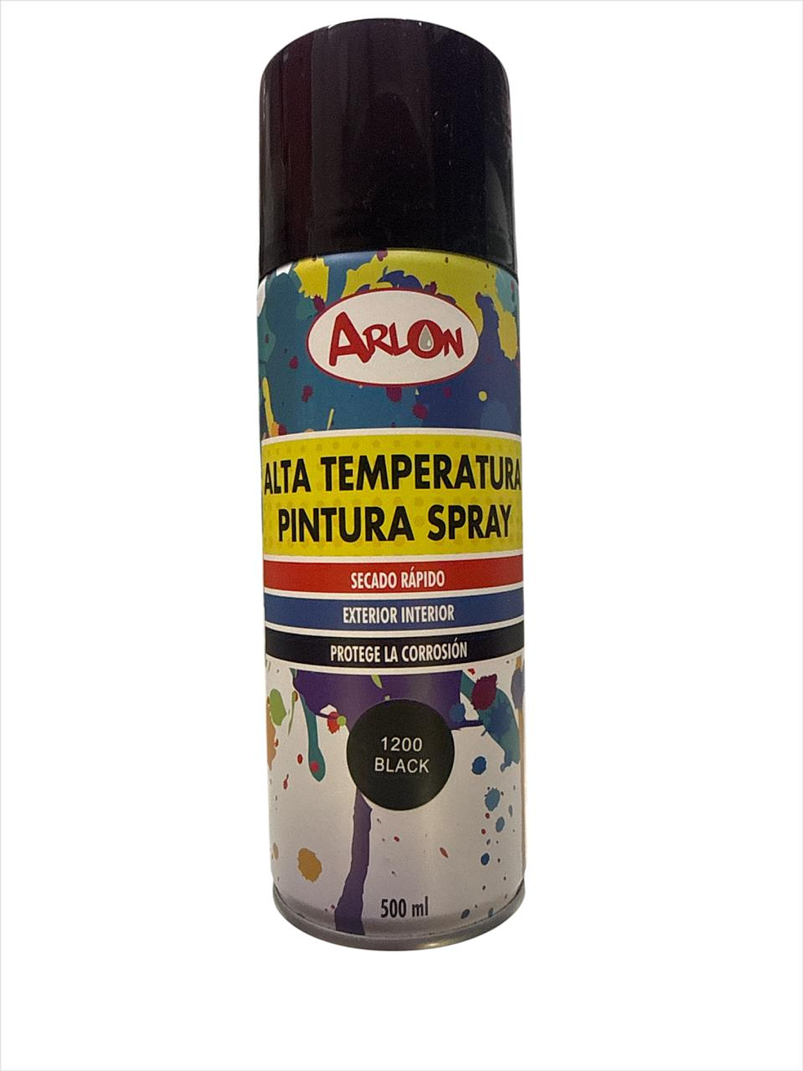 Pintura Alta Temperatura Color Negro 500ml 1