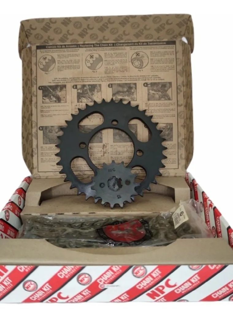 Kit De Tracción Yamaha T110 Crypton Japonés Npc 37t/15d  1