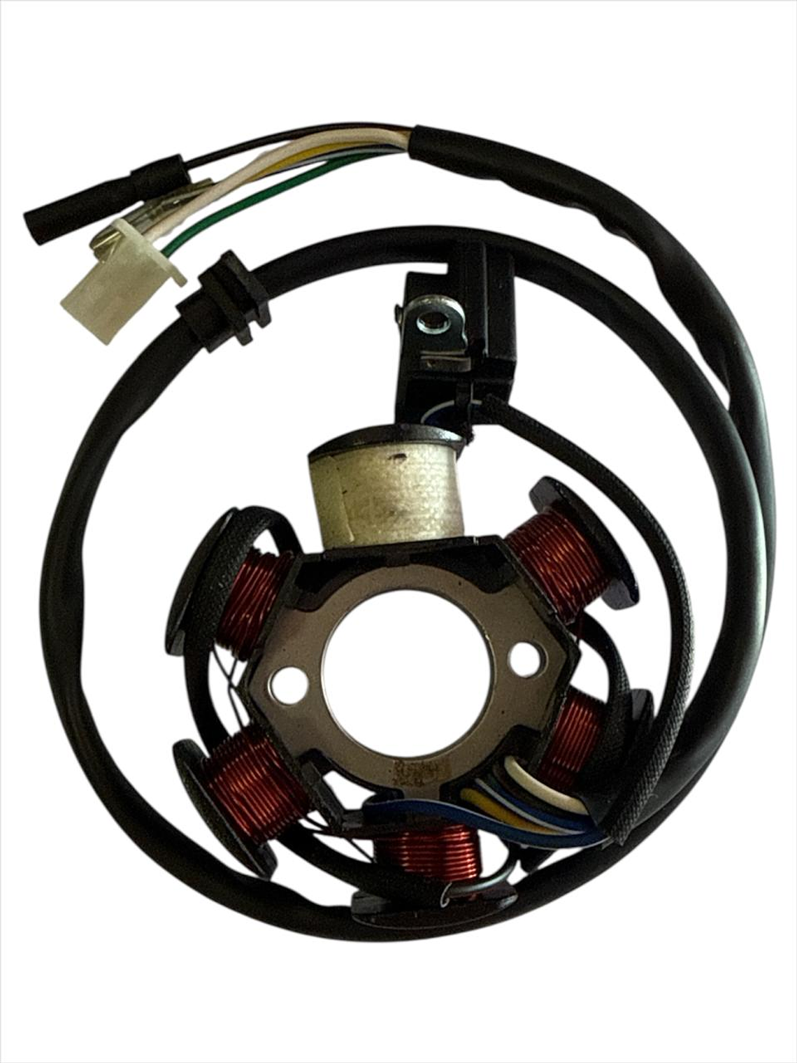 Estator Bici Moto 49 cc - Scooter  6 Bobinas - 2 Pernos  1