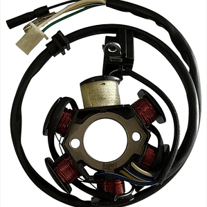 Estator Bici Moto 49 cc - Scooter  6 Bobinas - 2 Pernos 