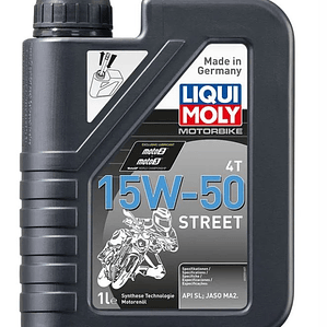 Aceite Liqui moly 15w50 street  4t