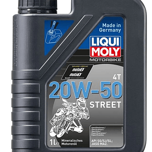 Aceite Liqui moly 20w50 street  4t