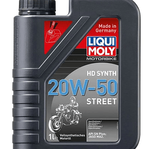 Aceite Liqui moly 20w50 HD Synth  street  4t