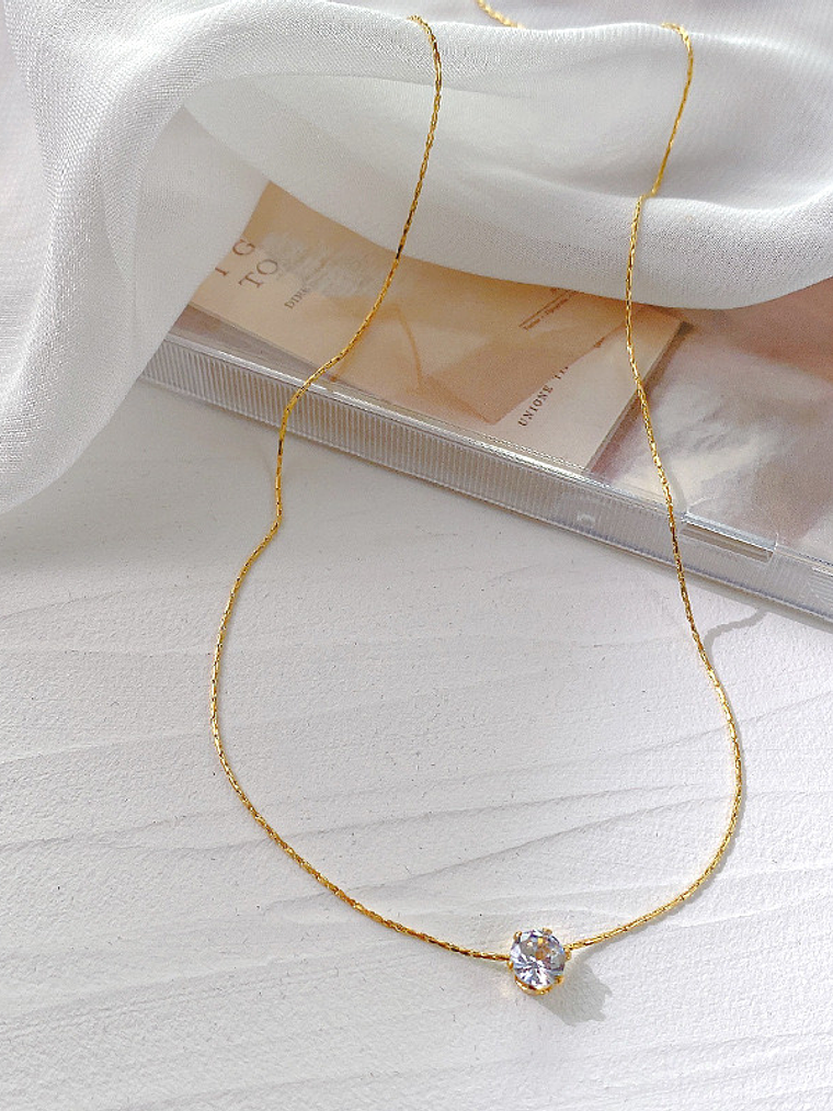 Collar Punto De Luz (Dorado Y Plateado) 3