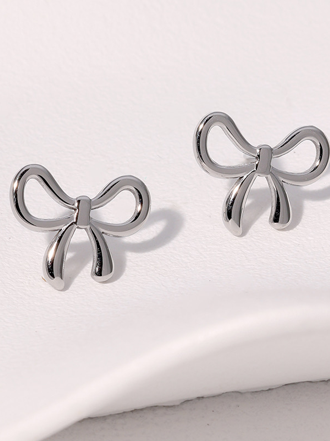 Aros Nudo Plateado  1