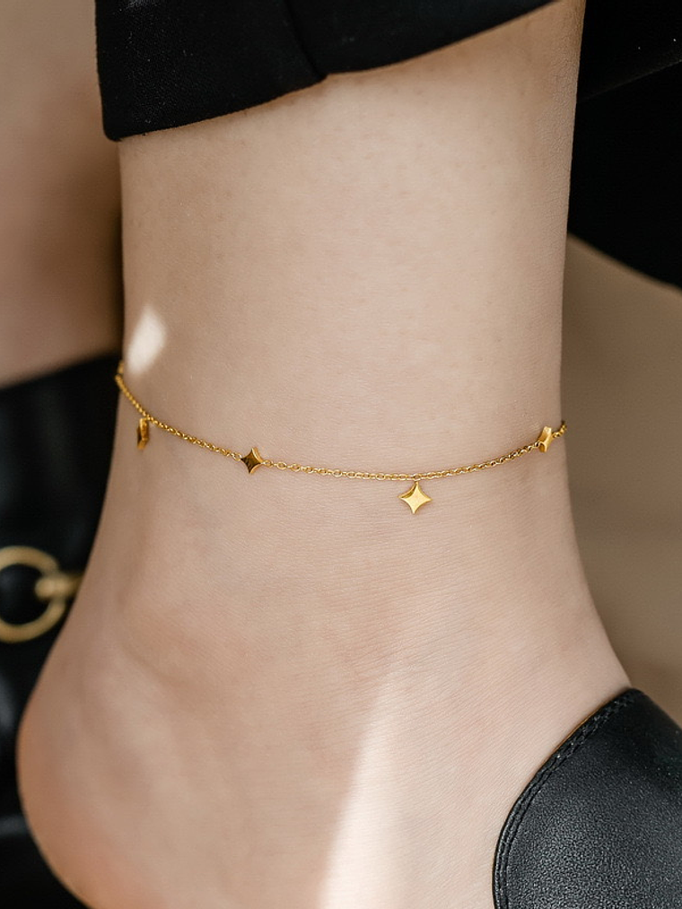 Tobillera Estrellas Dorada  1