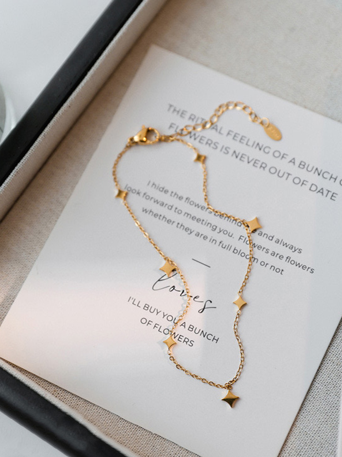 Tobillera Estrellas Dorada  2