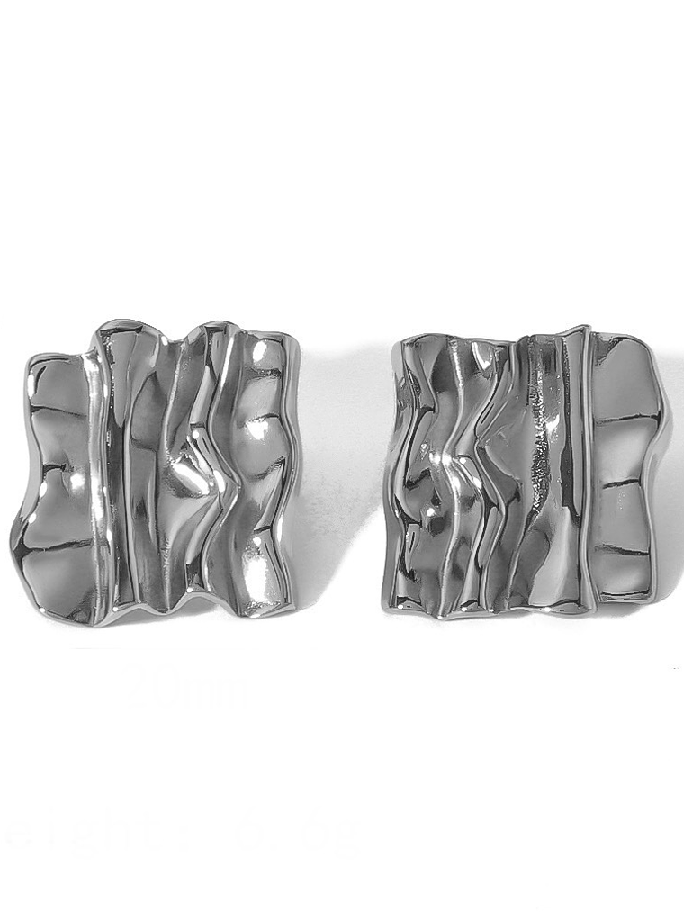 Aros Cuadriláteros (Dorado Y Plateado)  2