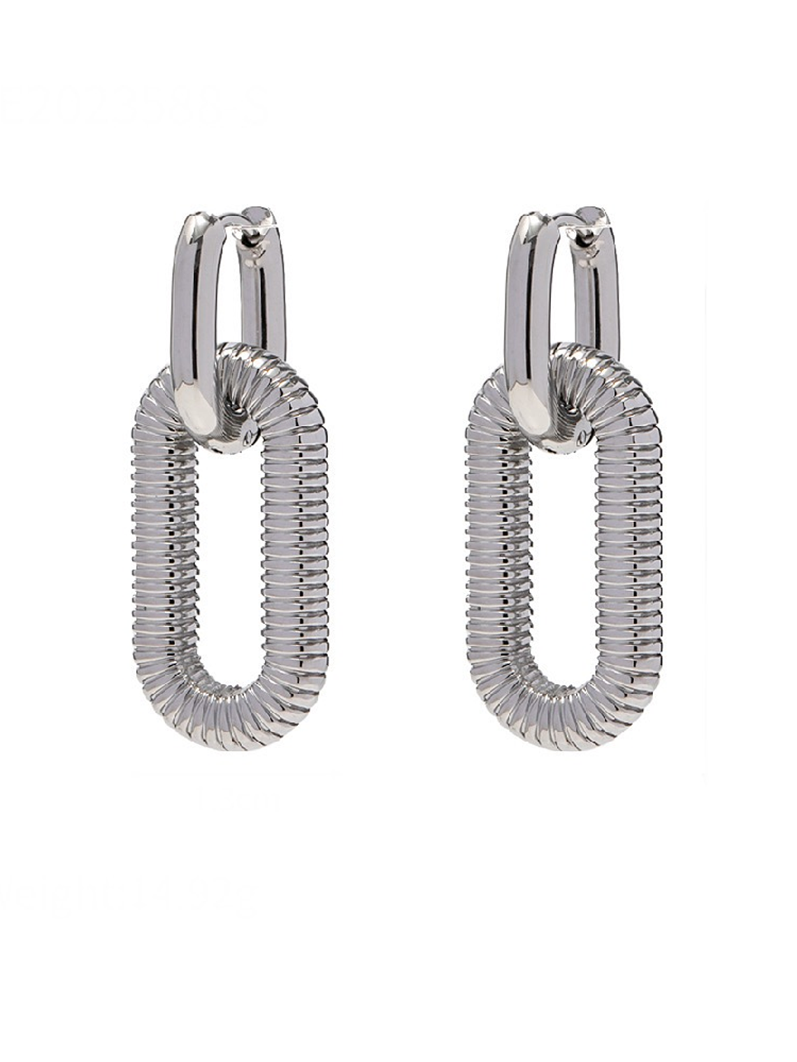 Argollas Clásicas U Rasgados Plateado 1