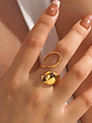 Anillo Abierto Ovalado (Dorado, Plateado) - Miniatura 1