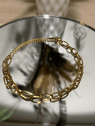 Pulsera Eslabones Doradas