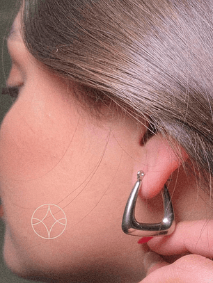 Argollas Triangulo (Plateada)