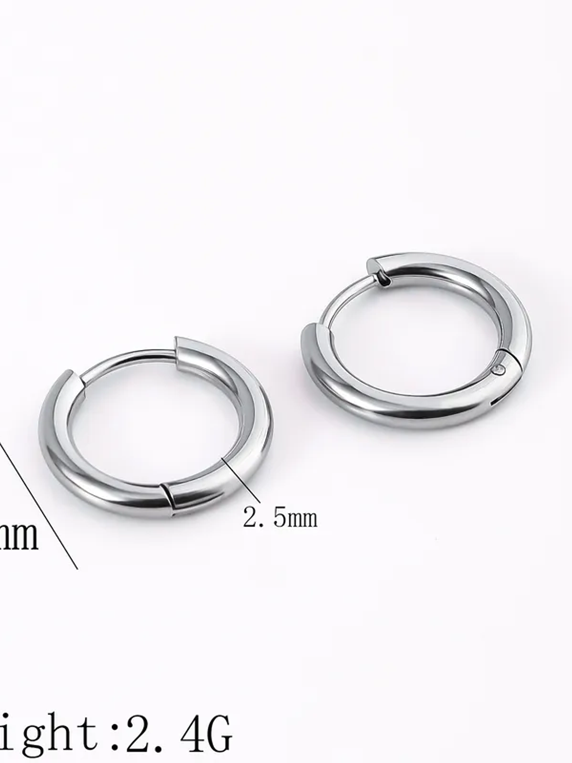 Aros Ronda (Plateado) 10mm, 12mm 1