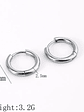 Aros Ronda (Plateado) 10mm, 12mm - Miniatura 2