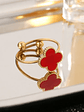 Anillo Ajustable Tipo Van Cleef (Negro, Rojo, Blanco, Vino) - Miniatura 2