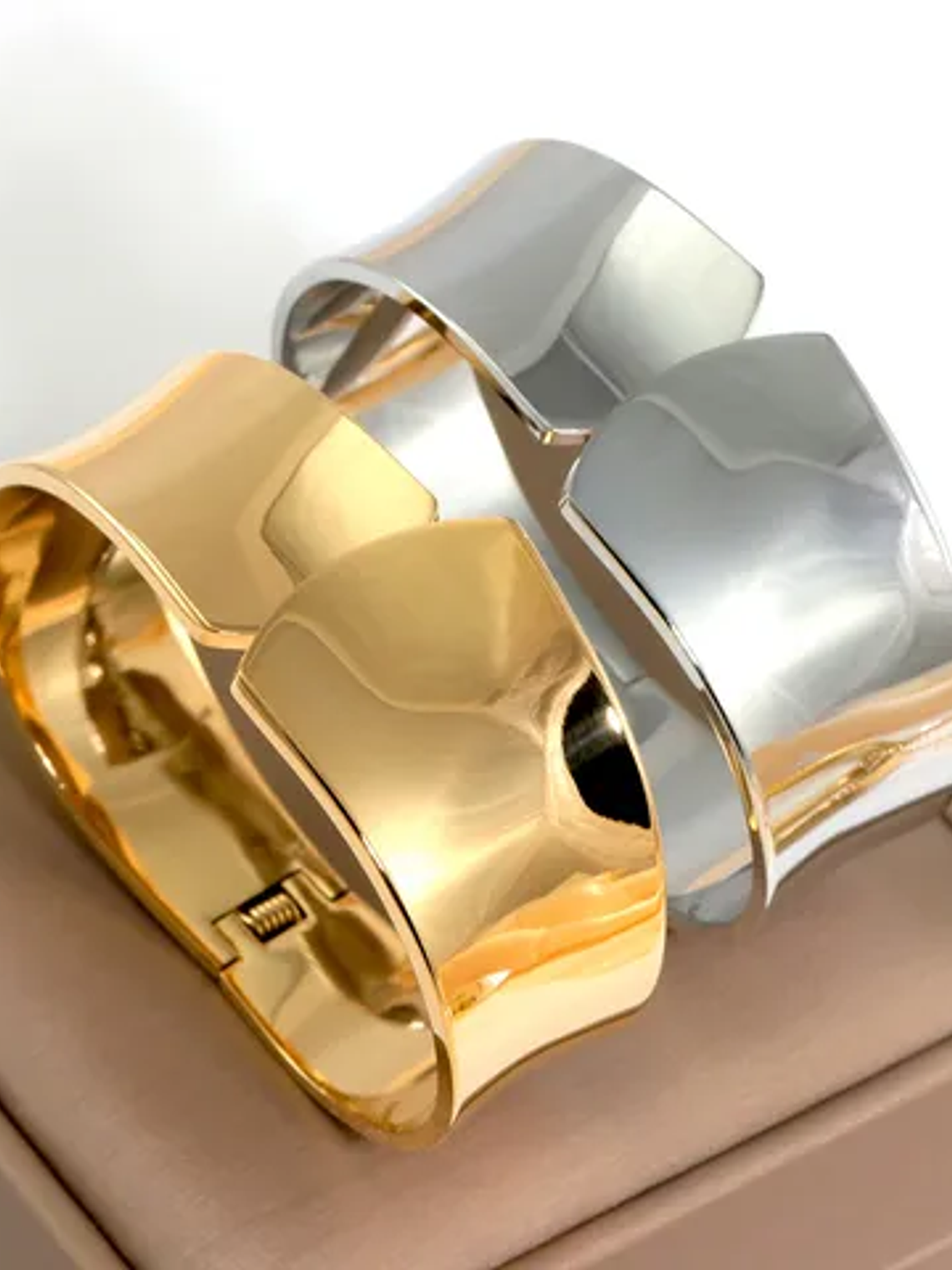 Brazalete Ancho (Dorado, Plateado) 1