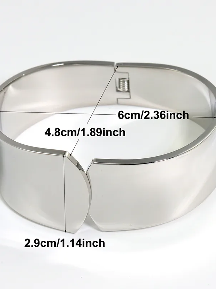 Brazalete Ancho (Dorado, Plateado) 2