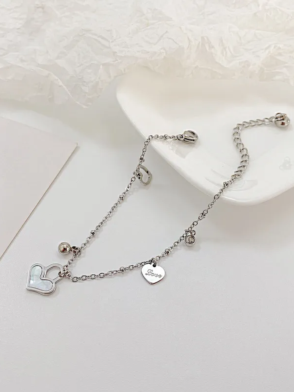 Pulsera Multi Dijes (Plateada) 1