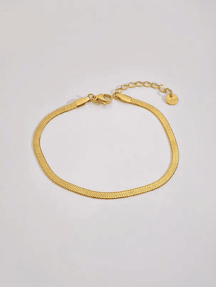 Pulsera Hueso De Serpiente (Dorada)