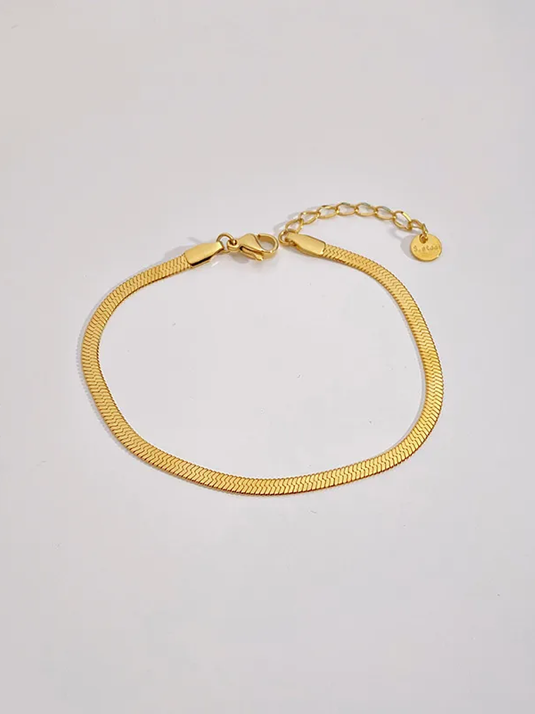 Pulsera Hueso De Serpiente (Dorada) 1