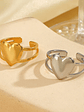 Anillo Ajustable Princesa Corazon (Dorado, Plateado) - Miniatura 2