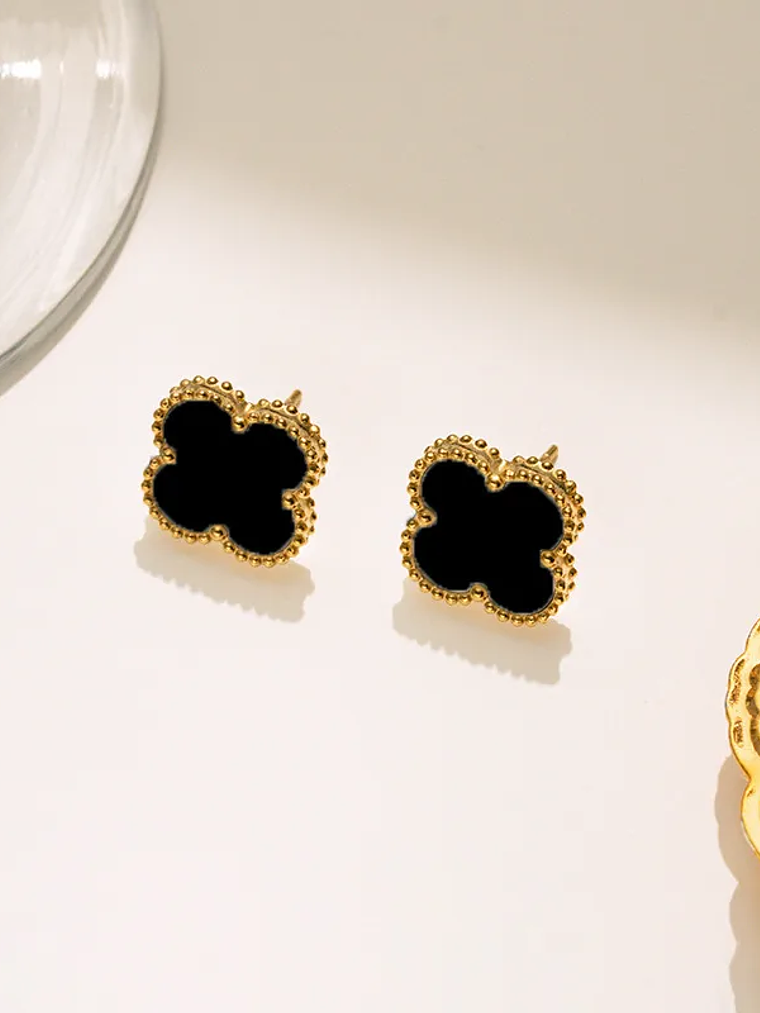 Aros Tipo Van Cleef (Rojo, Negro, Blanco) 13mm 3