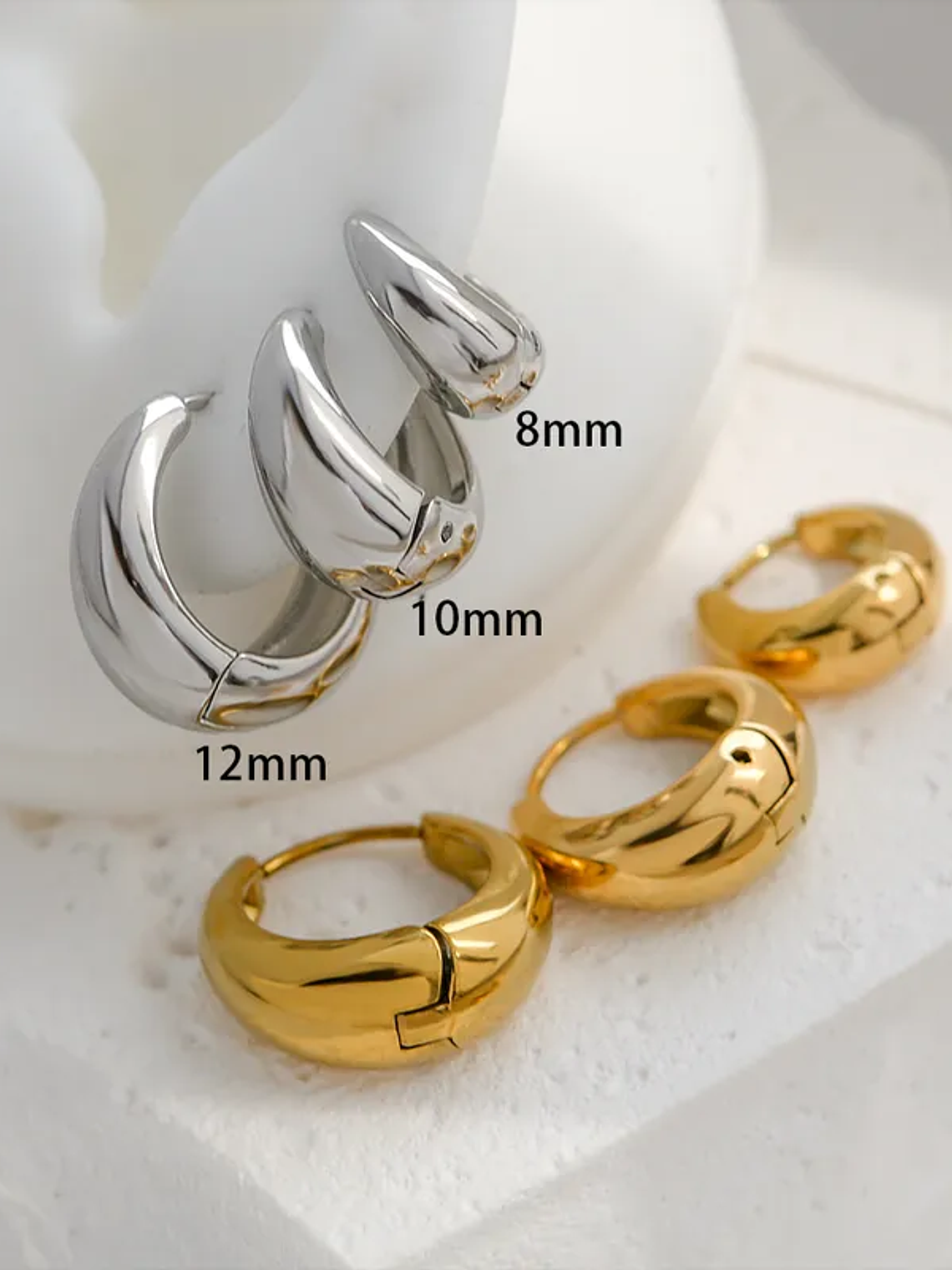 Argollas Lisas 8mm 1