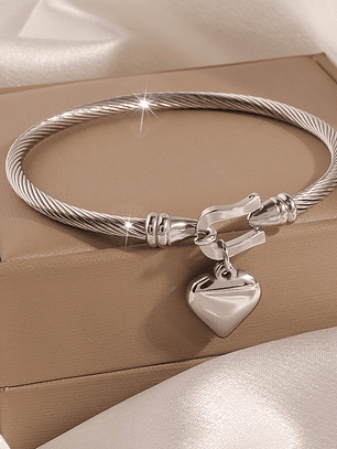 Brazalete Corazon (Dorado, Plateado)