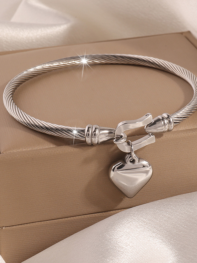 Brazalete Corazon (Dorado, Plateado) 1