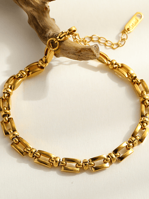 Pulsera Eslabon Geometrico 