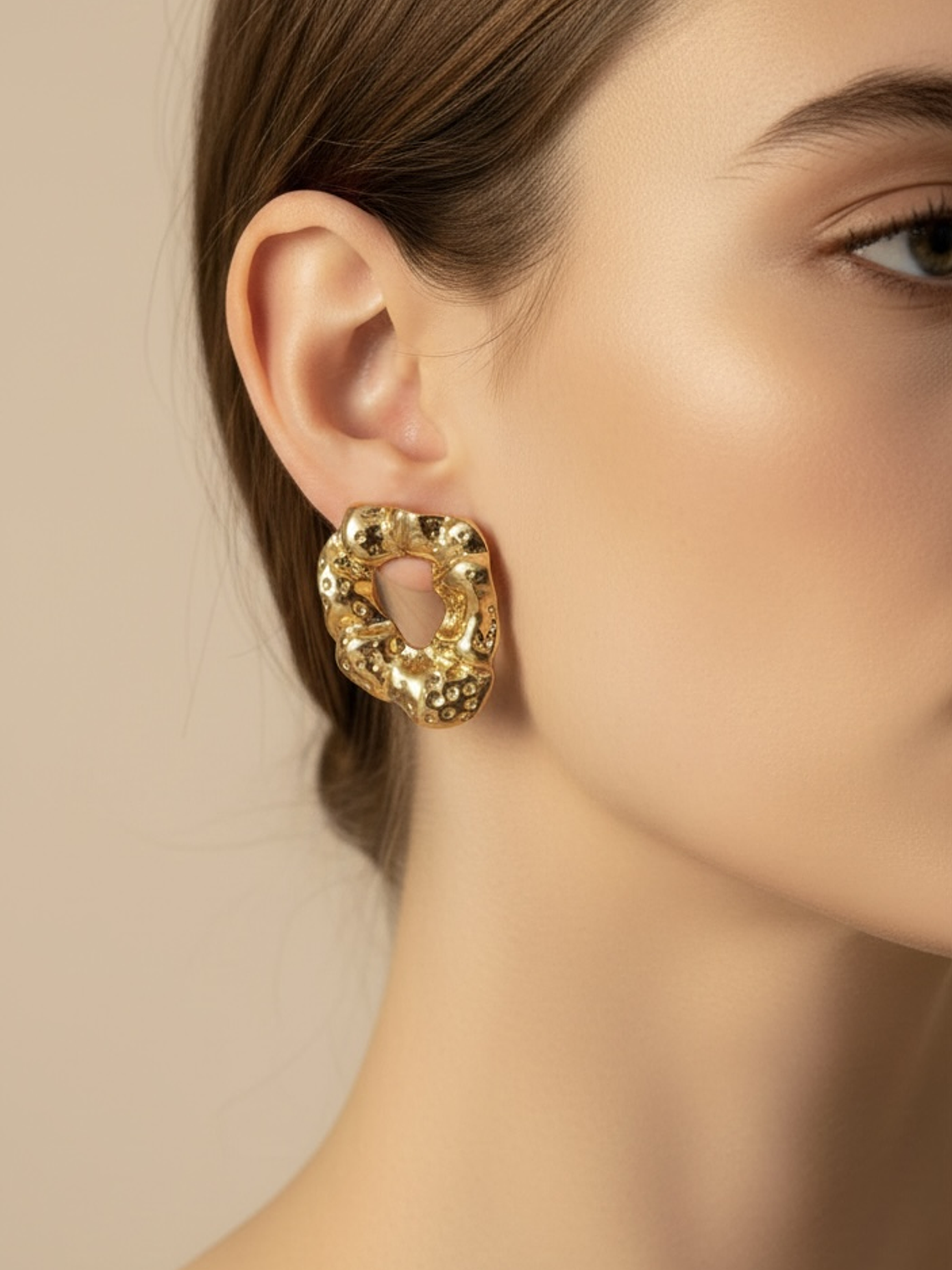 Aros Chunky martillados 1