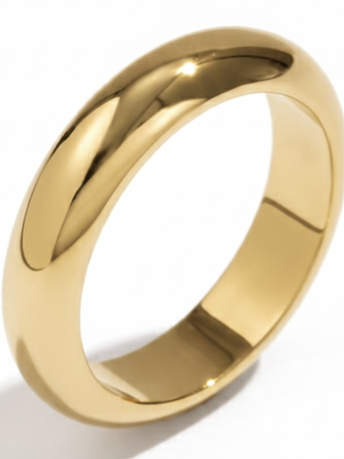 Anillo Banda Plateado N°9 Dorado N°6 2