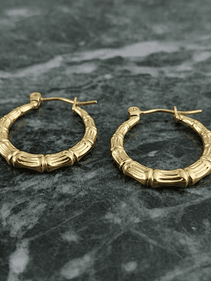 Argollas Torneadas (Doradas)