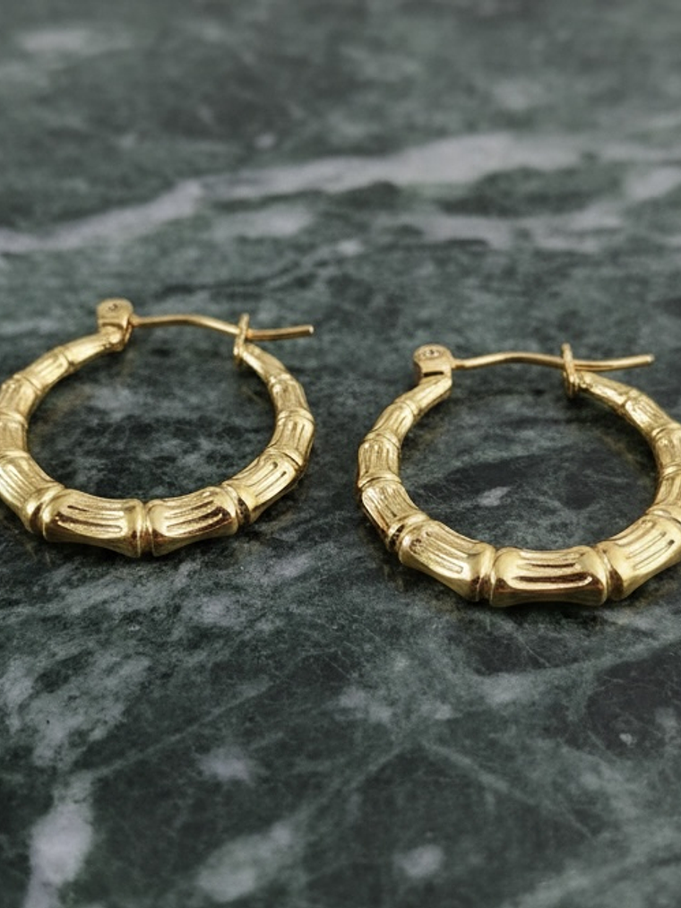 Argollas Torneadas (Doradas) 1